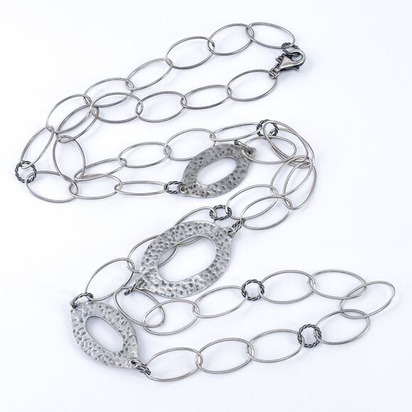 Vintage Silpada Sterling Silver 925 Oval Link Necklace 36" N1506 - Picture 2 of 5